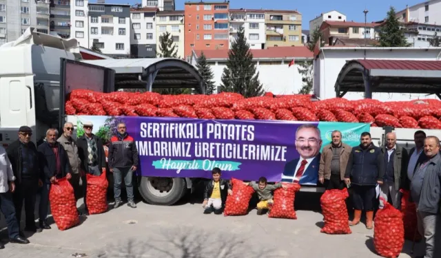 Ordu'da 6 ilçede 45 ton tohumluk patates dağıttı