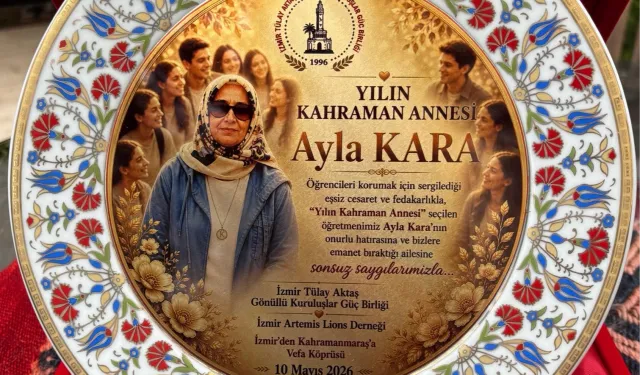 Kahraman öğretmen Ayla Kara'ya 'yılın annesi' ödülü