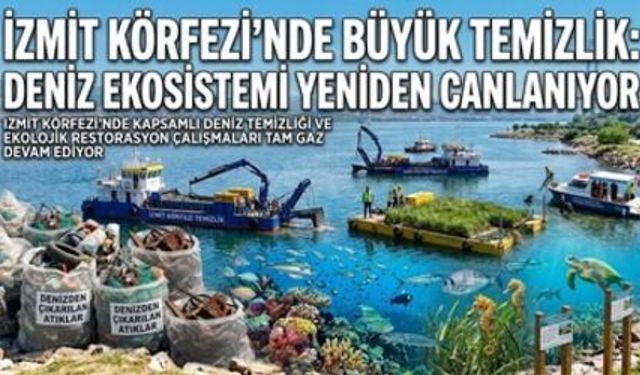 İzmit Körfezi’nde Büyük Temizlik: Deniz Ekosistemi Yeniden Canlanıyor