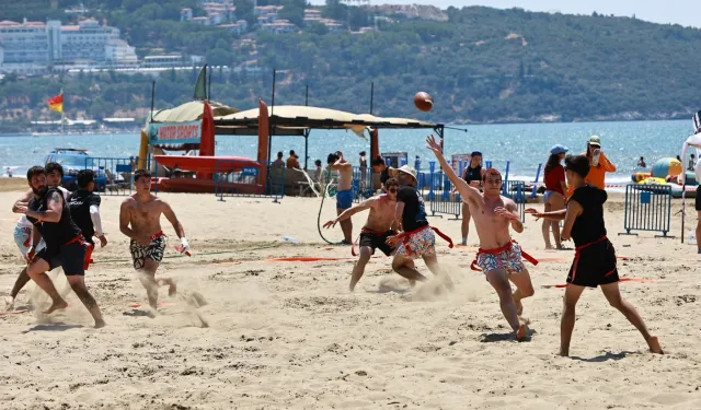 Pamucak Sahili'nde spor şöleni