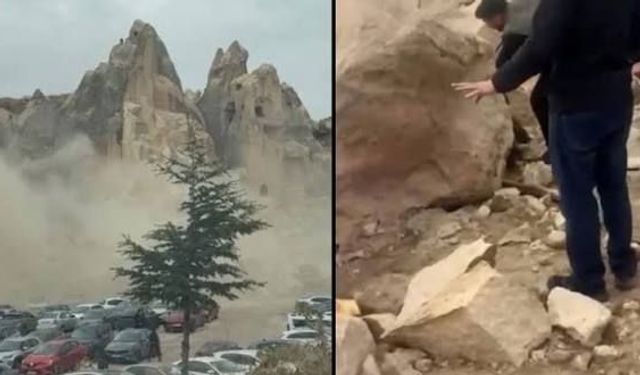 Kapadokya'da peribacası çöktü: 3 kişi yaşamını yitirdi!