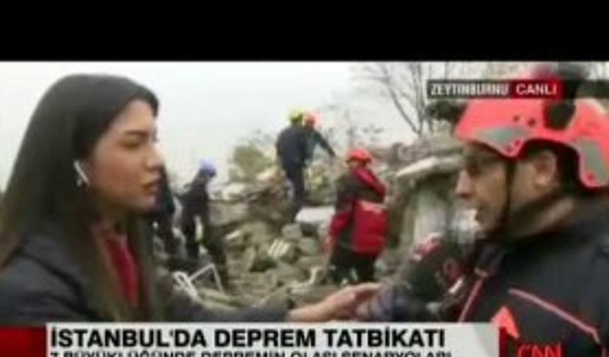 İSTANBUL'DA BÜYÜK DEPREM TATBİKATI YAPILDI