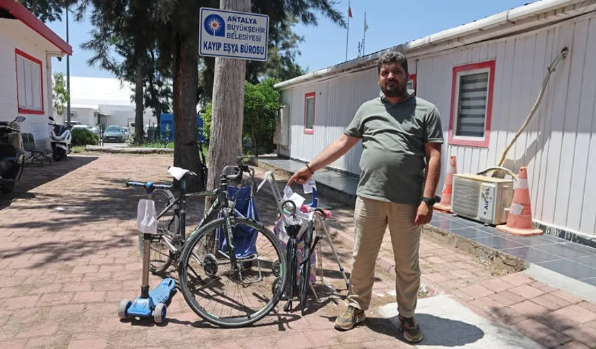 Antalya’da unutulan eşyalar sahiplerini bekliyor