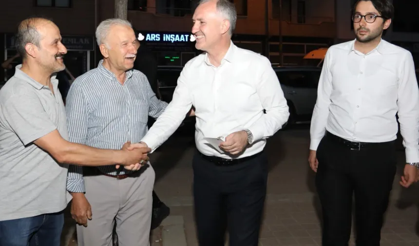 Başkan Alper Taban Sinanbey’de vatandaşlarla buluştu