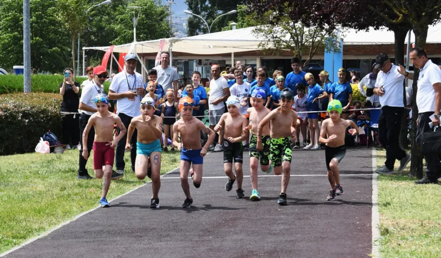 Bursa Osmangazi’de Triathle yarışları nefes kesti