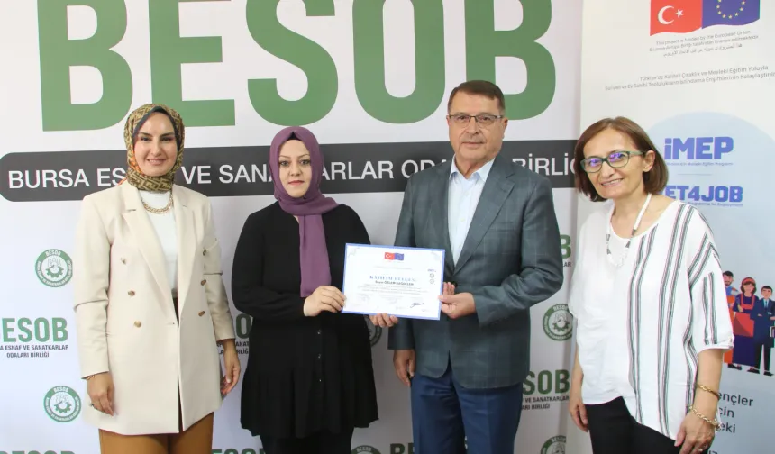 Bursa’da kadın kaynak ustaları iş başında