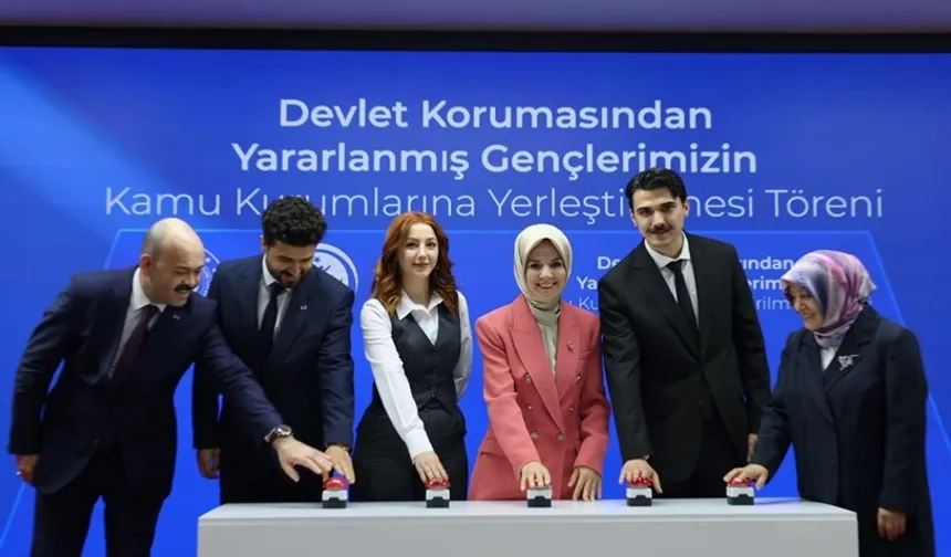 Devlet korumasındaki gençlere kamuda iş fırsatı... 608 genç daha kamuya atandı
