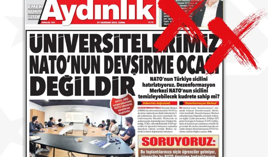 DMM’den Aydınlık’a “Gerçek Dışı” tepki