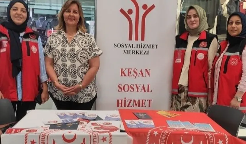 Edirne Keşan Sosyal Hizmet Merkezi’nden KİPA AVM’de tanıtım standı