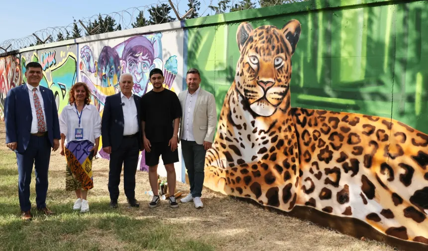 Gençler 'graffiti'leri ile Bursa'yı renklendirdi