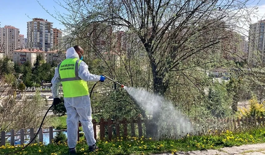 Kayseri Talas'tan haşereyle kesintisiz mücadele