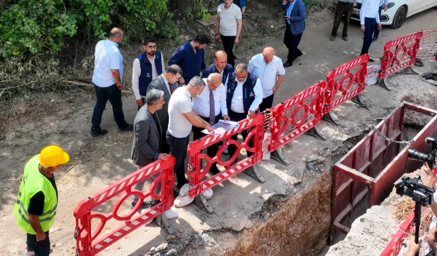 Malatya'da altyapı çalışmalarına yerinde inceleme