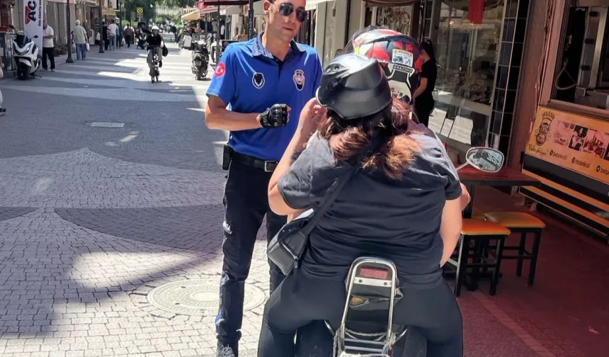 Manisa’da yaya yollarına motosiklet denetimi