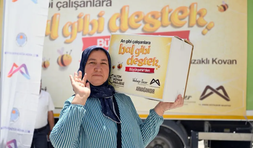 Mersin Büyükşehir’den arıcılara “Bal Gibi” destek