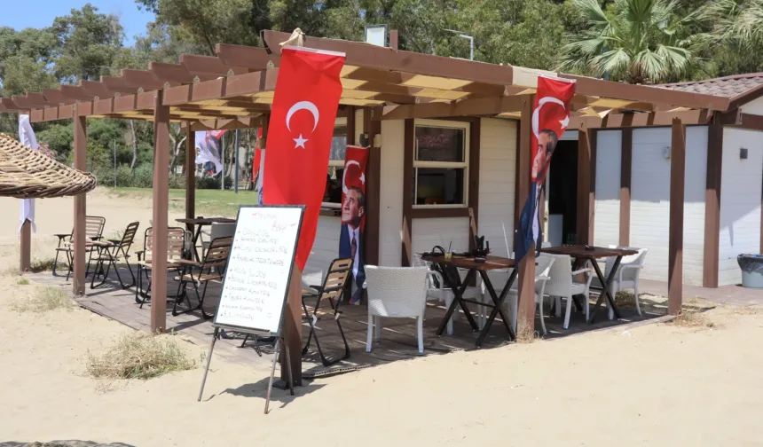 Pamucak Sahili’nde Festival Büfe hizmete girdi