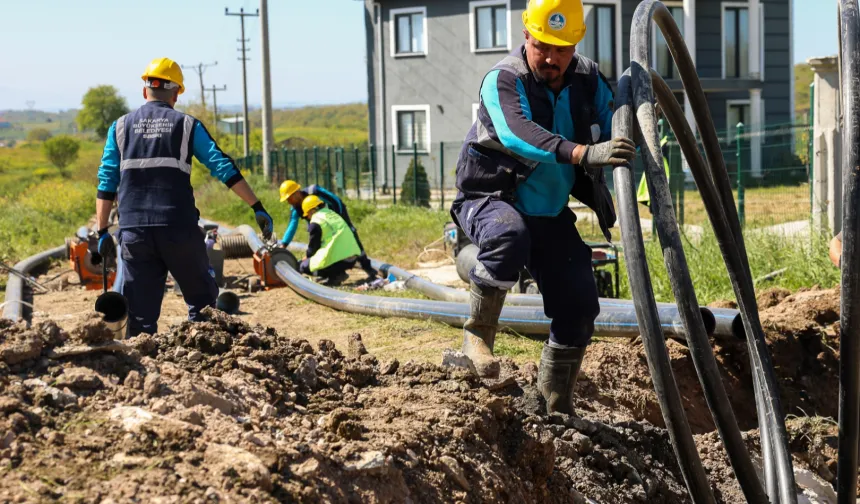 Sakarya Kaynarca’nın 11 kilometrelik yeni içme suyu hattı tamamlandı