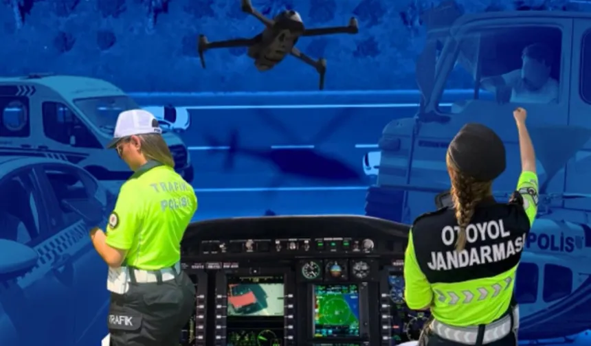 Trafikte havadan karadan sıkı denetim