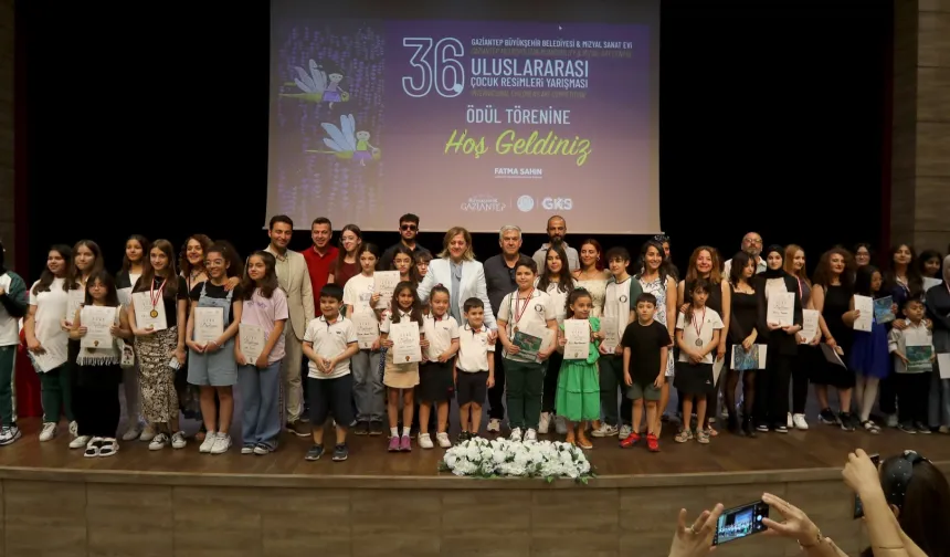 Uluslararası Çocuk Resimleri Yarışması'nda ödüller dağıtıldı