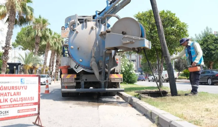 150 kilometrelik yağmursuyu hattında kapsamlı temizlik