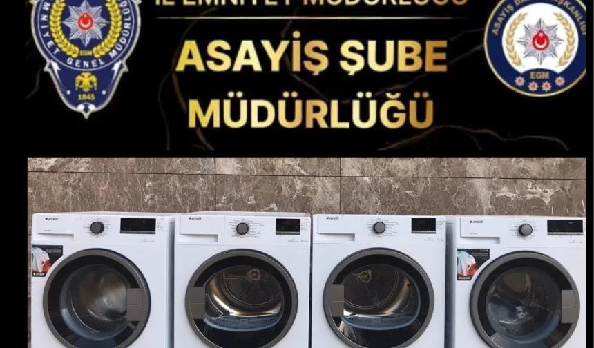 Adıyaman konteyner kentte çamaşır makinesi hırsızları yakalandı