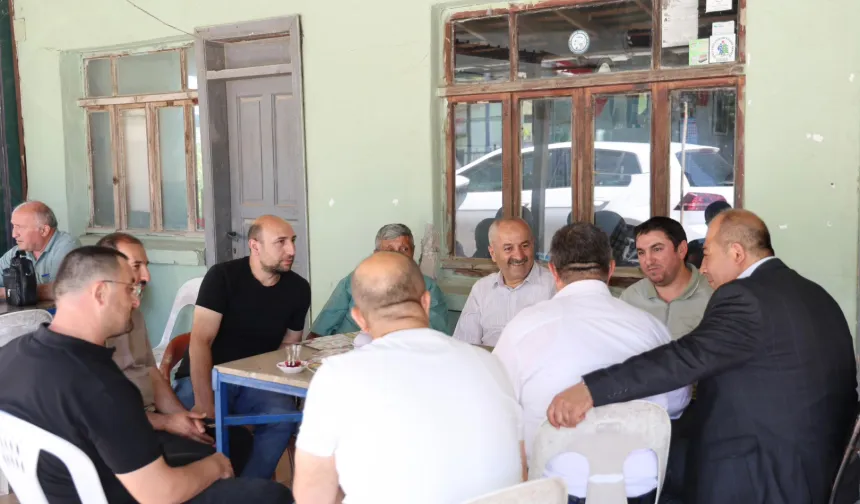 Başkan Büyükgöz Gebze Kargalı'da çay sohbetinde