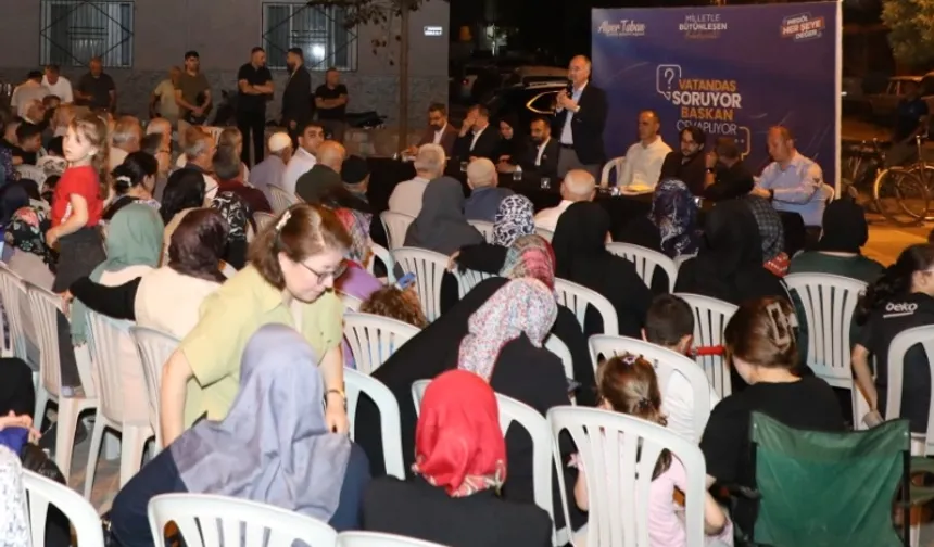 Bursa İnegöl'de Başkan Taban Kemalpaşa sakinlerini dinledi