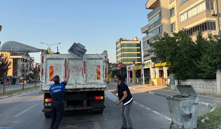 Bursa Nilüfer’de sağlıklı çevre operasyonu
