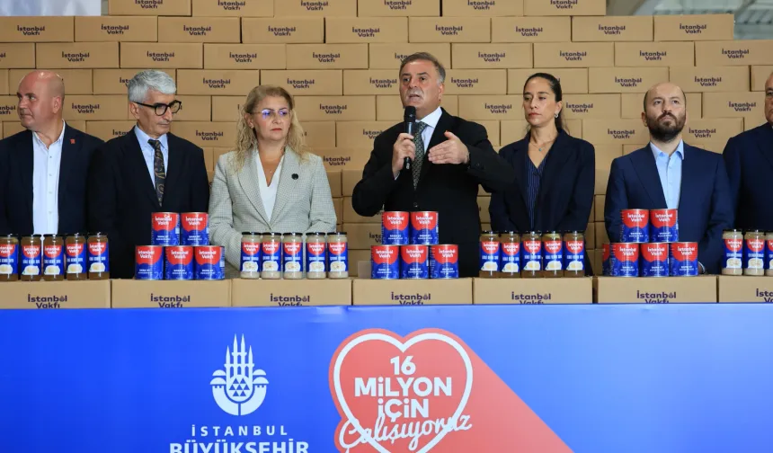 İstanbul'un bağışladığı konserveler yola çıktı