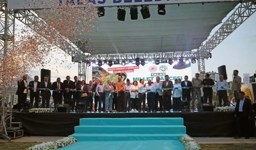 Kayseri Talas'ta millet bahçesine kavuştu