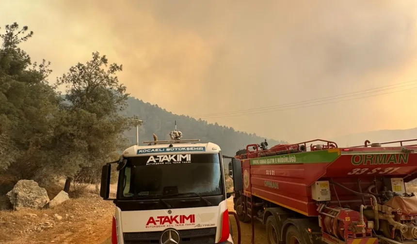 Kocaeli A Takımı, yangınlar için seferber