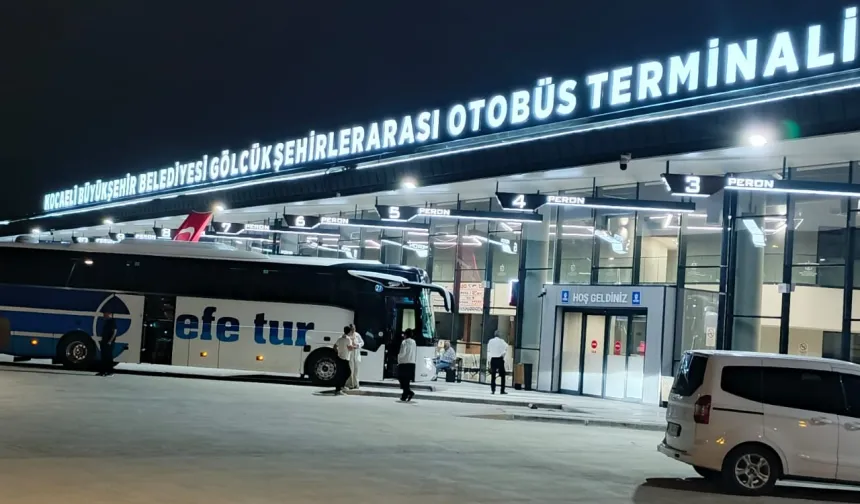 Kocaeli Gölcük Terminali'nde ilk sefer İzmir'e