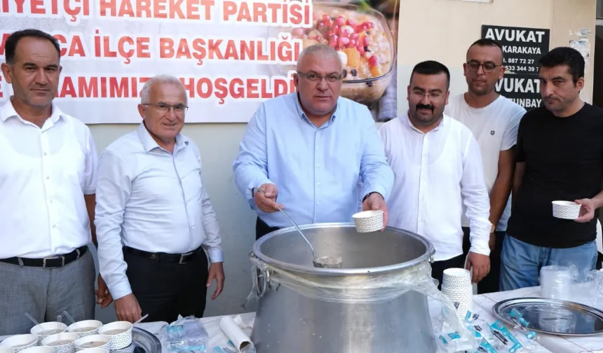MHP Kumluca’dan aşure ikramı ve birlik mesajı 