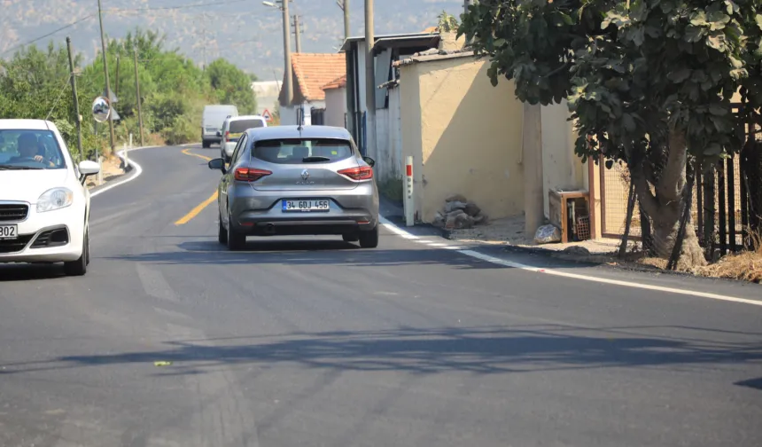 Milas kırsalındaki 80 milyonluk yol yatırımı tamamlandı