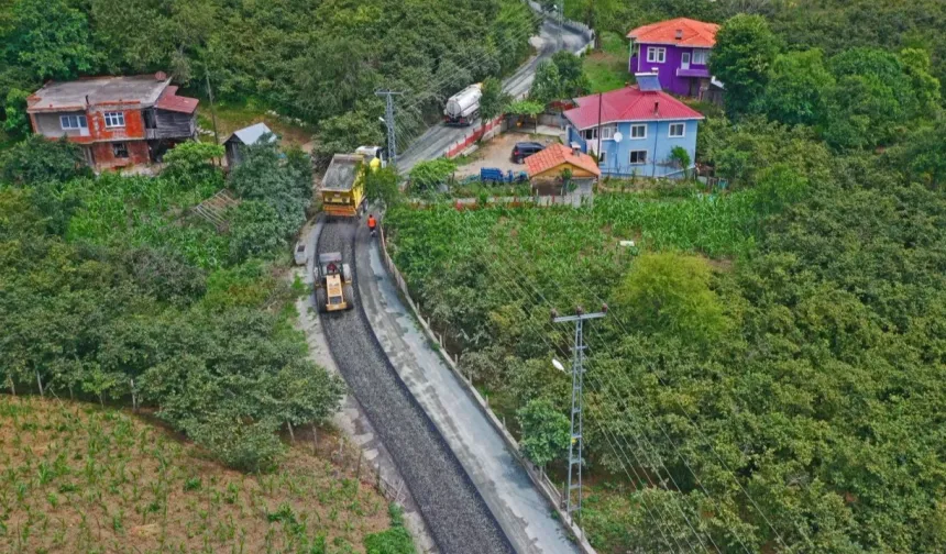 Ordu Ünye Denizbükü Mahallesinde asfalt sevinci