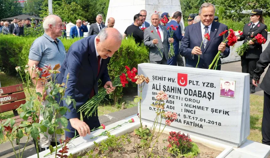 Ordu’da şehitlerimiz dualarla yad edildi