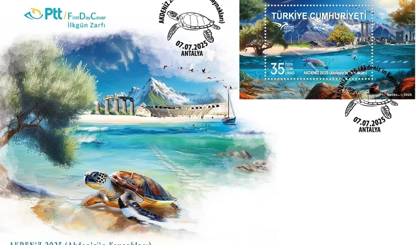 PTT'den 'Akdeniz'e ilkgün zarfı