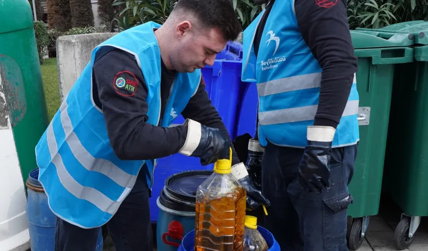 İstanbul Beylikdüzü'nde atık yağlar hediye çekine dönüşüyor