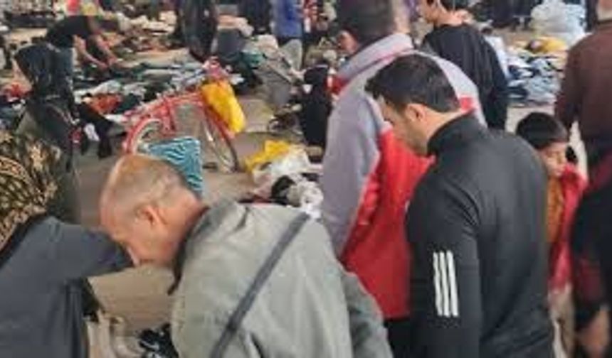 İkinci el pazarına giden Osmaniyeli yurttaş: 'Giydiğimiz, çıkarttığımız hep eski'