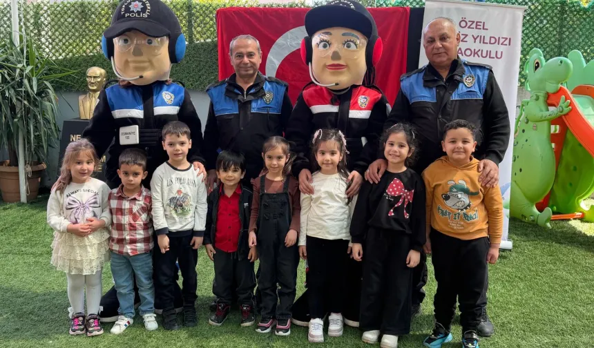 Osmaniye'de miniklere 'Poli' ile güvenlik eğitimi