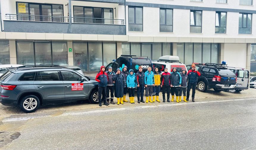 UMKE Yalova’da Sel Bölgesinde