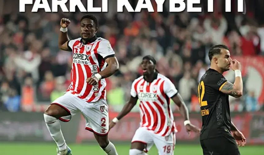 Galatasaray şampiyonluk maçında Samsunspor'a mağlup oldu