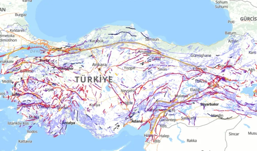 Türkiye'nin diri fay haritası güncellendi... Diri faylar 700'e yükseldi!