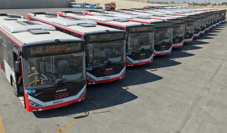 Ankara'da toplu taşımaya 15 yeni otobüs