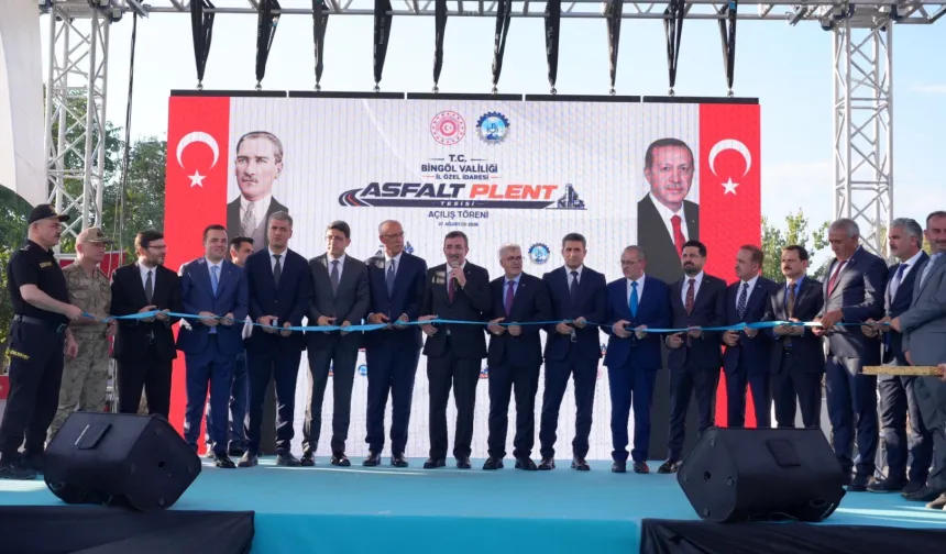 Bingöl'e yeni asfalt plent tesisi kazandırıldı