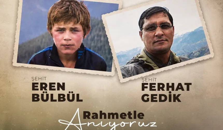 İçişleri, Eren Bülbül ve Ferhat Gedik şehadetlerinin 9. yılında unutmadı