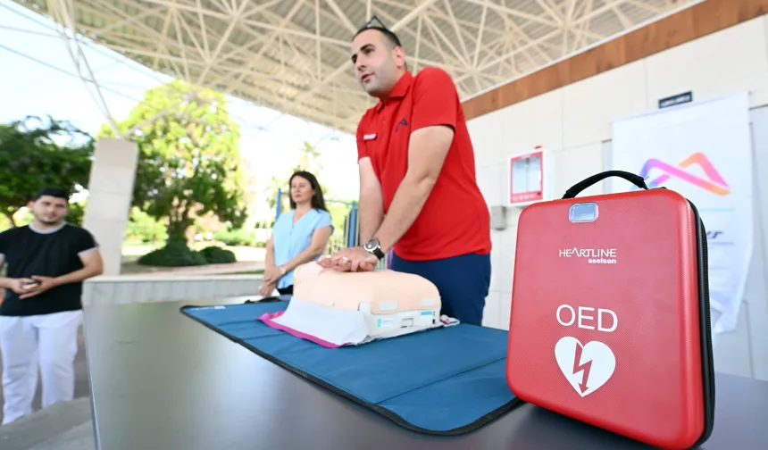 Mersin'de hayat kurtaran OED cihazı eğitimi
