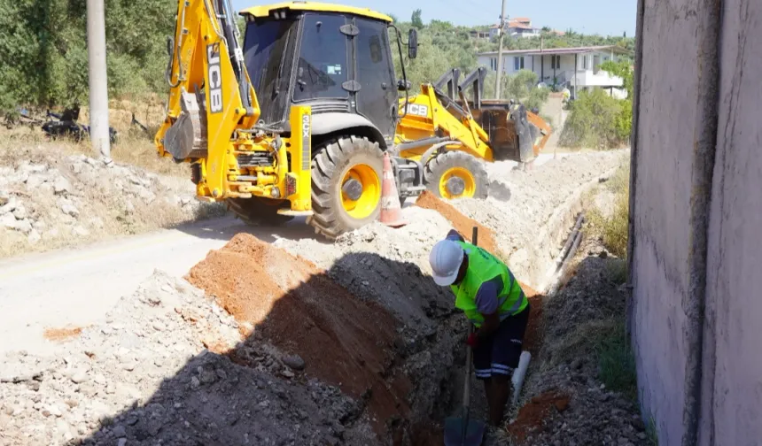 Muğla Akyol'daki kireçli su çilesi sona eriyor
